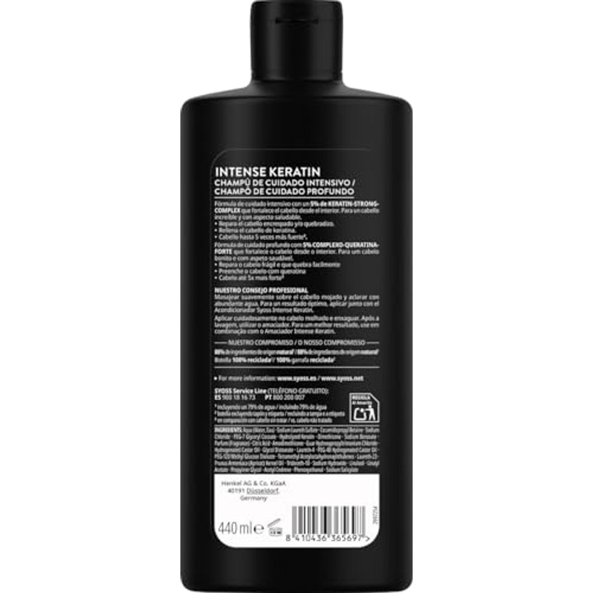 Syoss Champú Keratine 3 x 440 ml - Voordeelverpakking