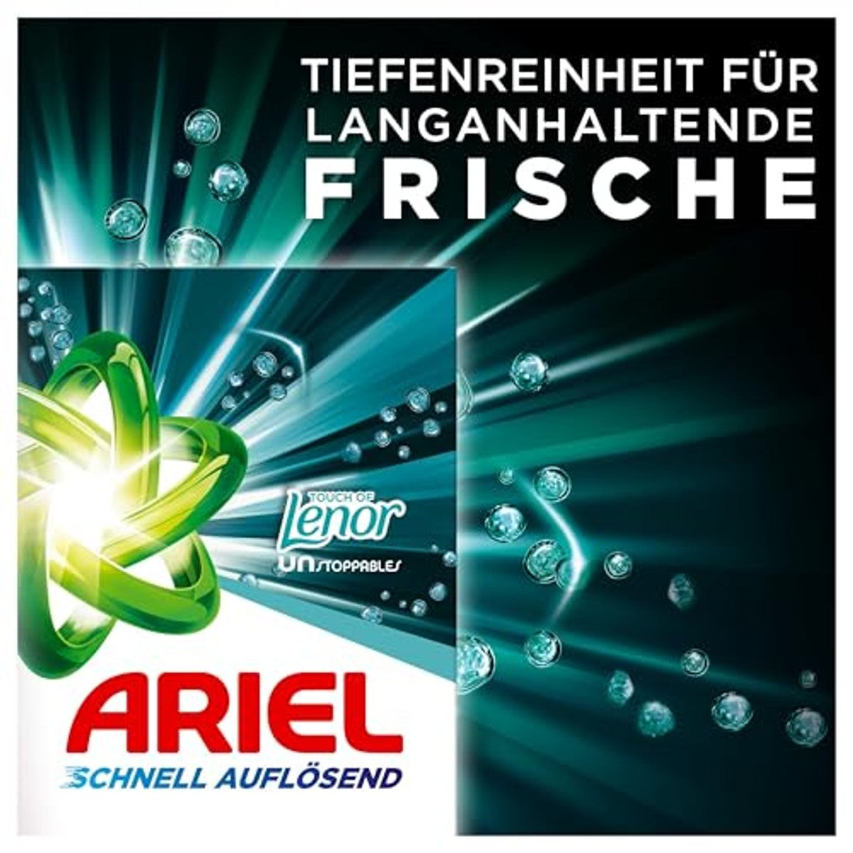 Ariel Universal waspoeder Touch of Lenor Unstoppables 6 x 72 wasbeurten - Voordeelverpakking