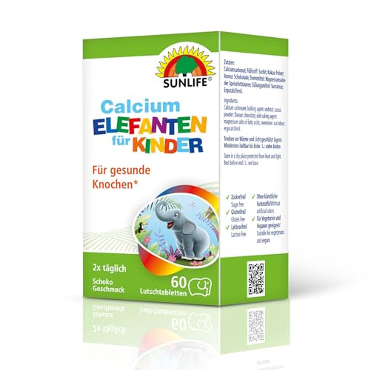 Sunlife calcium chocolade olifanten zonder suiker – Sunlife