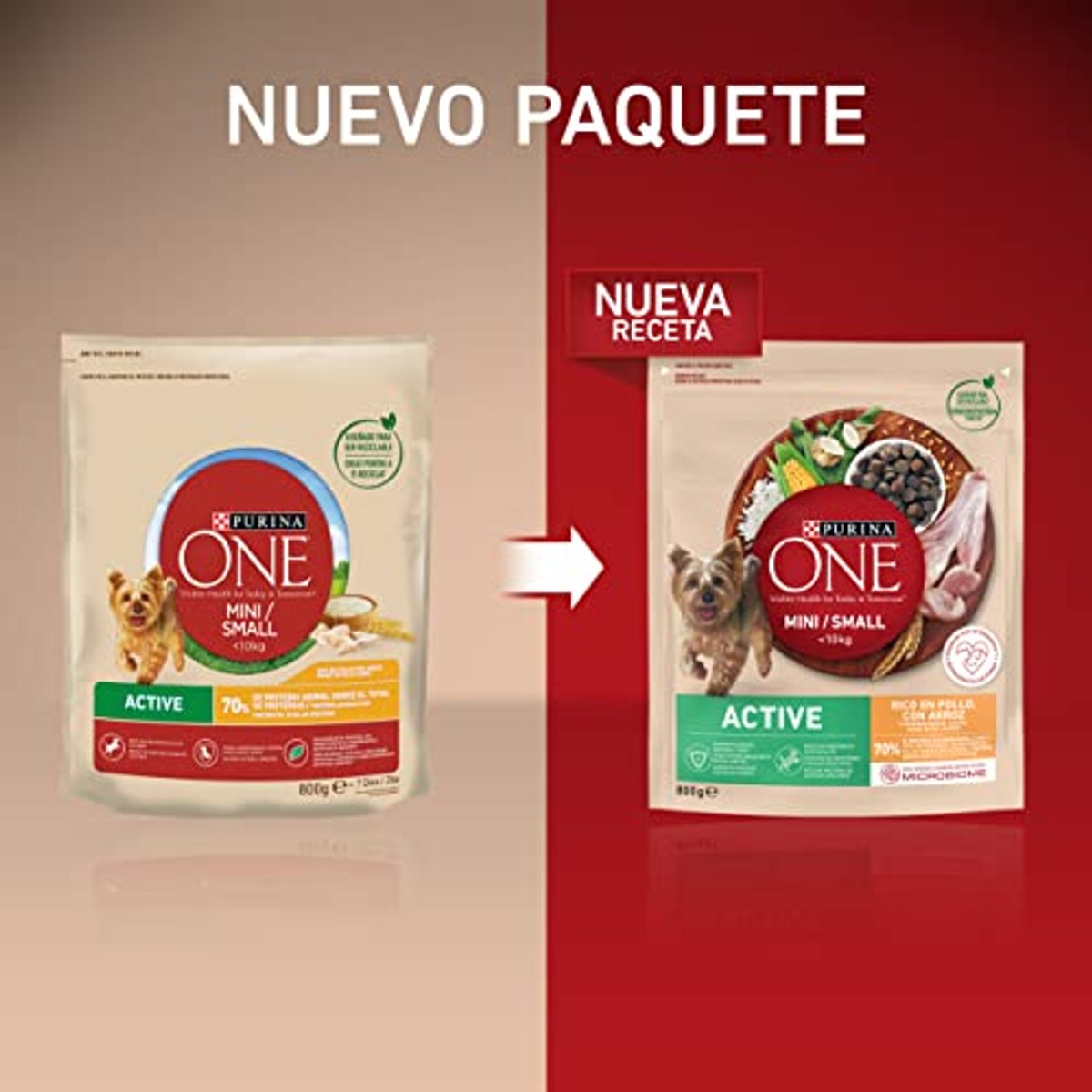 Purina One Mini <10 kg hondenvoer kip en rijst 4 x 3 kg - 3-pack