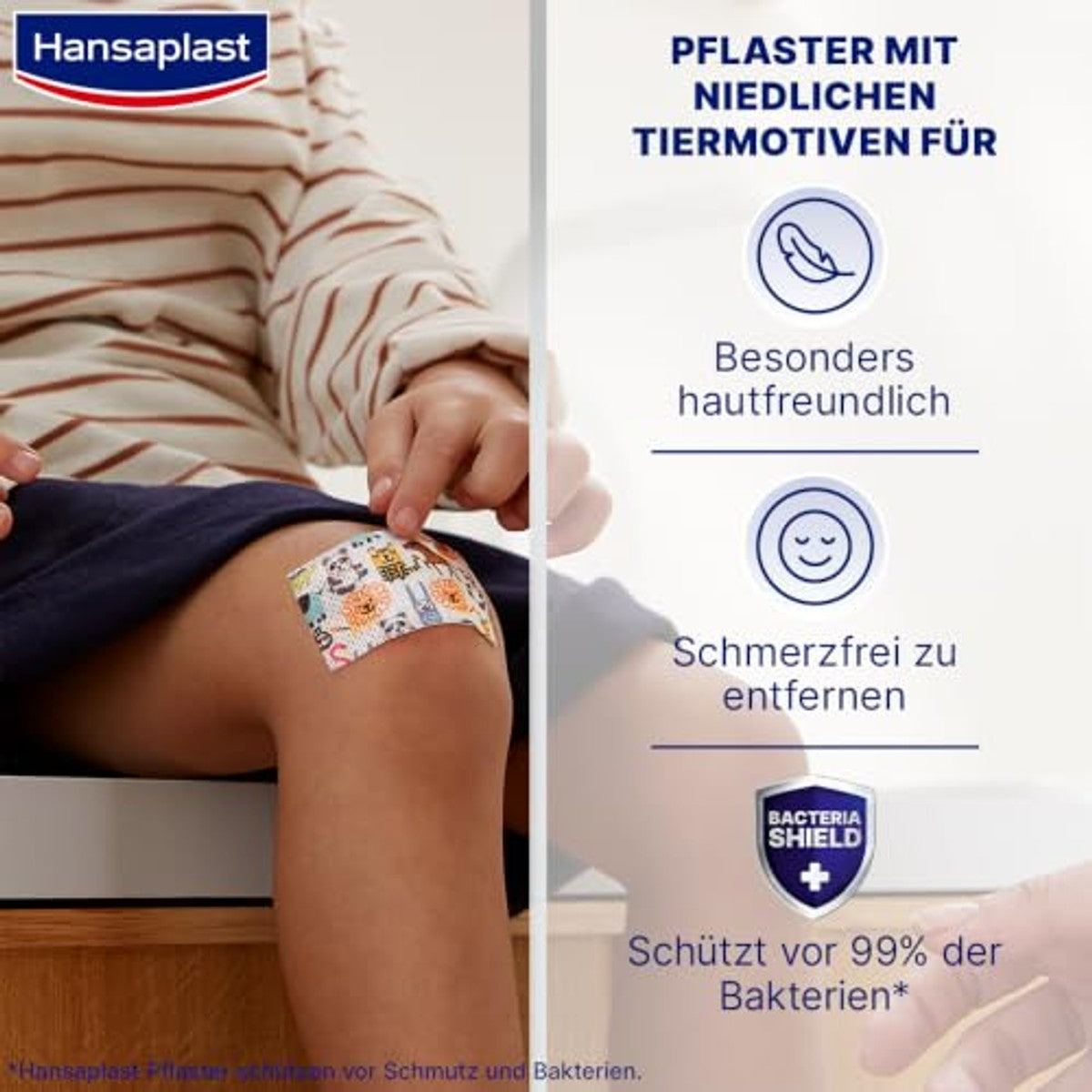 Hansaplast Sensitive Kids wondverband 2 x 10 pleisters (6 x 7 cm) – Beiersdorf