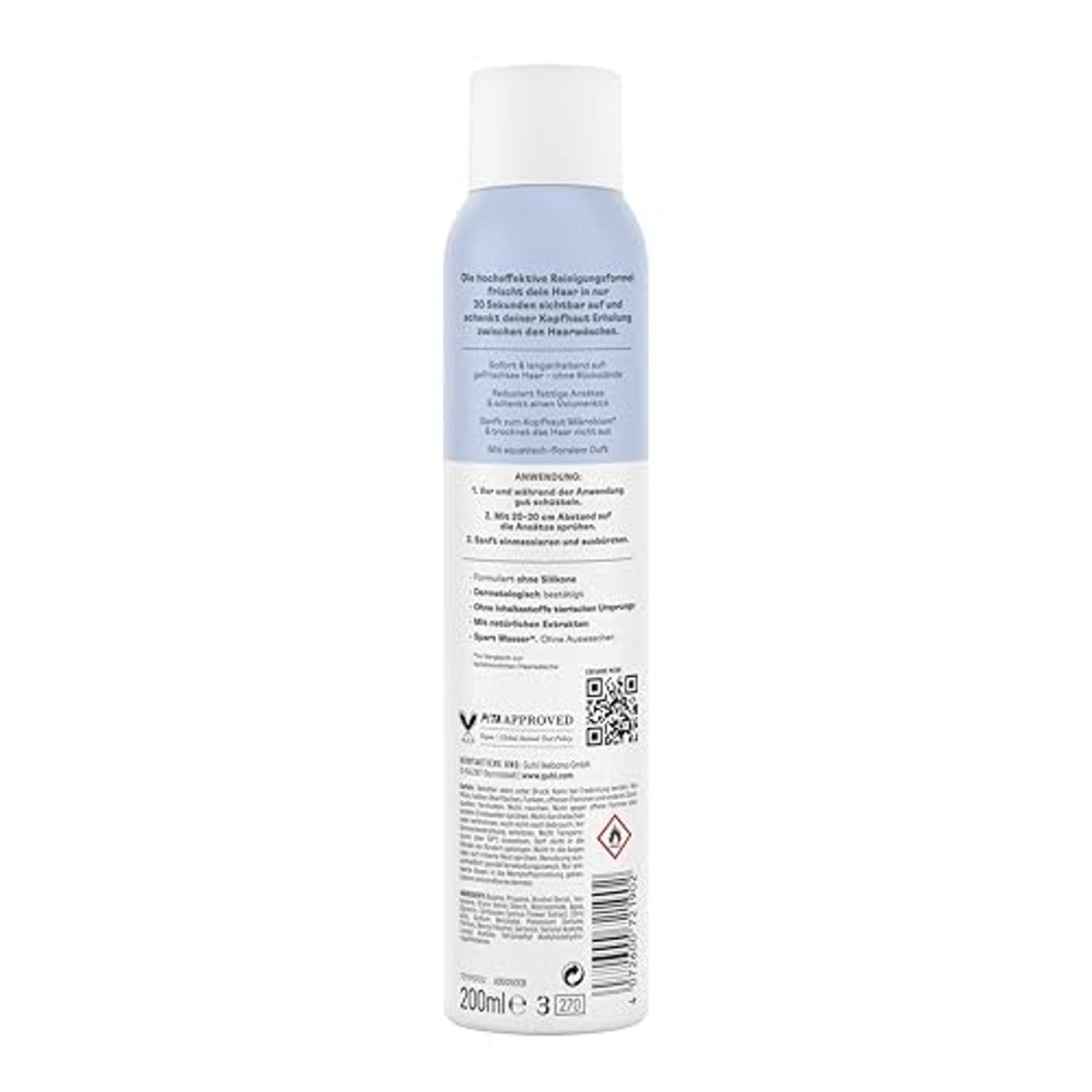 Guhl 30 sek Droge Shampoo Volume & Frisheid 6 x 200 ml - Voordeelverpakking