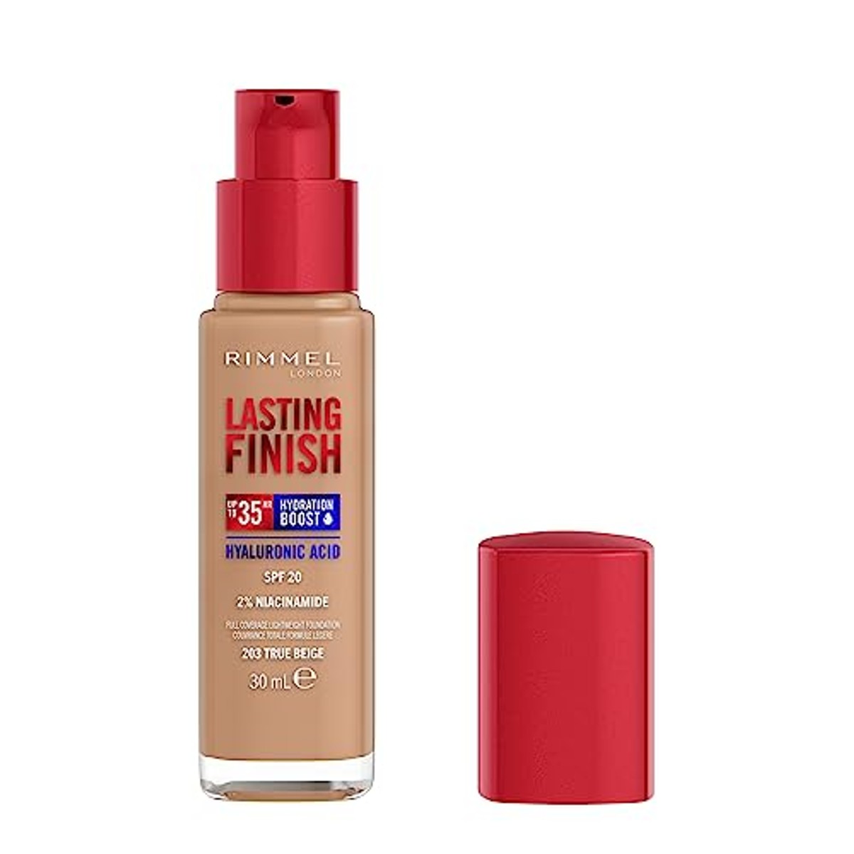 Rimmel London Lasting Finish Foundation 203 True Beige 30 ml - 6 stuks
