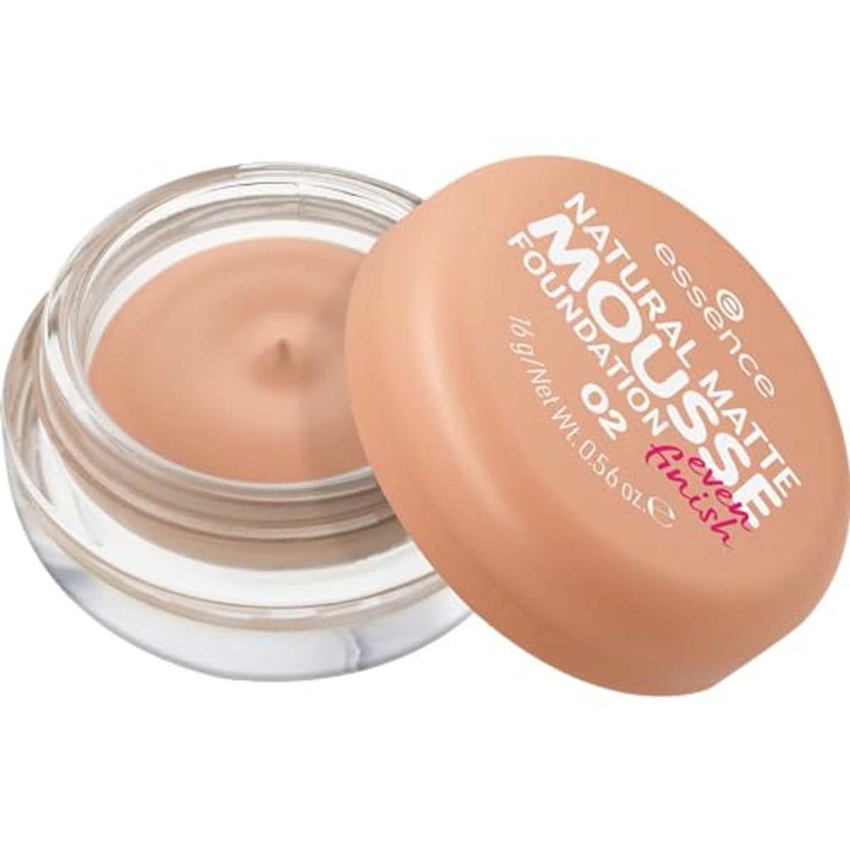 essence Natural Matte Mousse Foundation warm beige 02 16 g - 3-pack