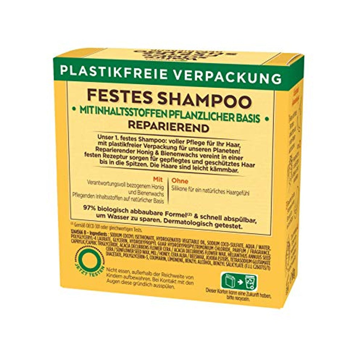 Garnier Vaste Shampoo Honing Schatjes 3 x 60 g - Voordeelverpakking