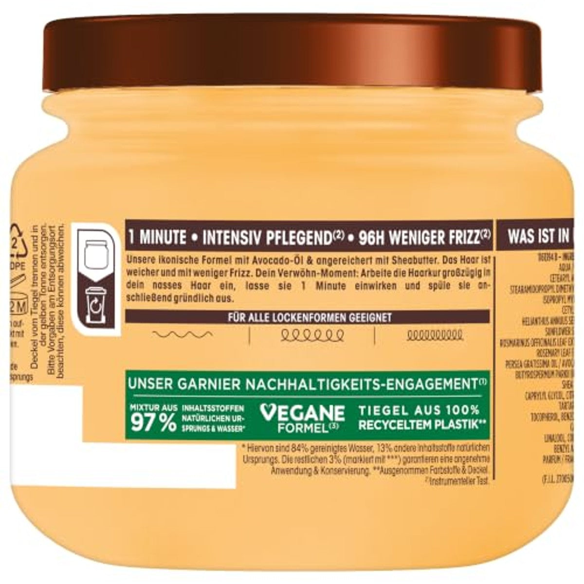 Garnier Echte Schatten 1-minuut haarkuur Avocado & Sheaboter 340 ml – Garnier