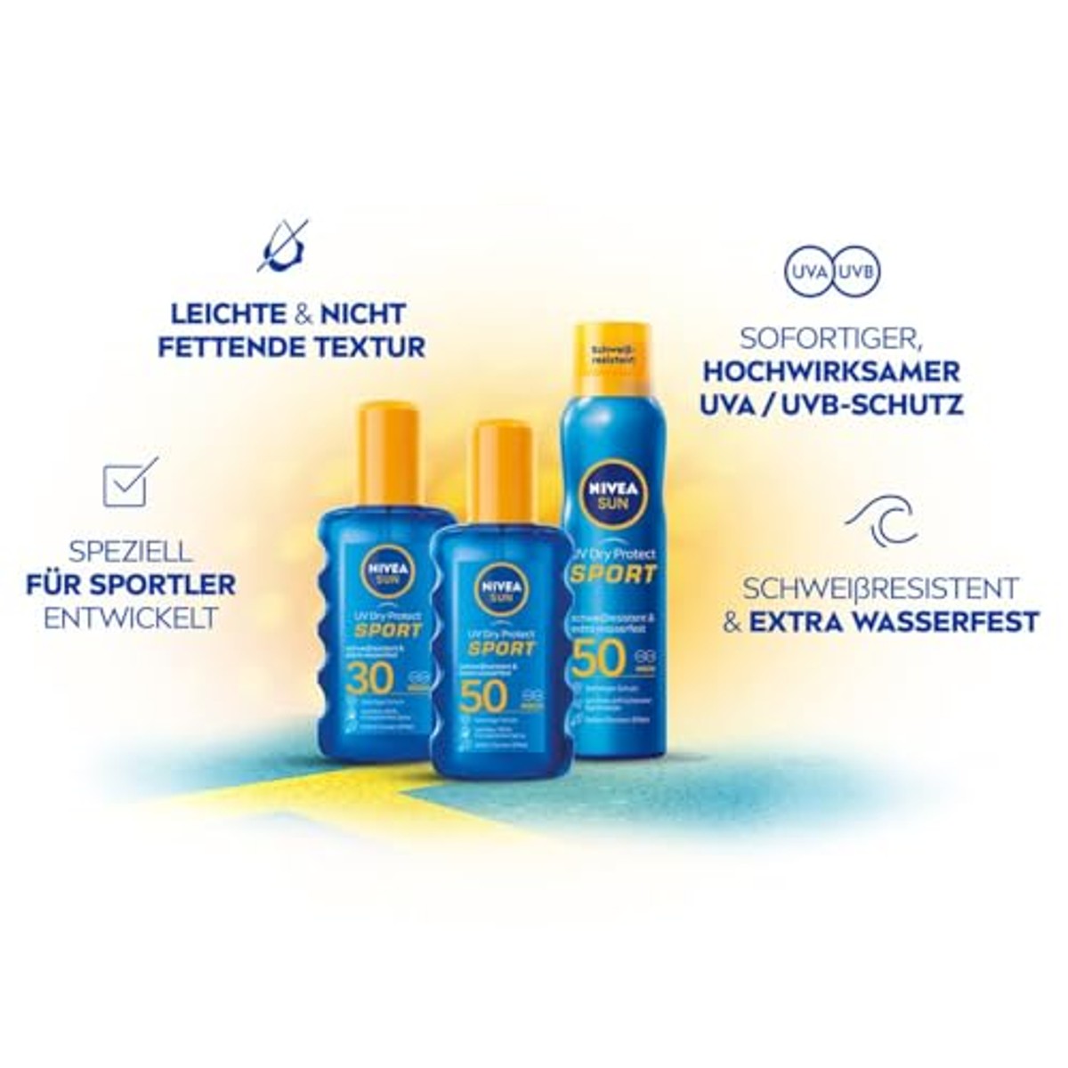 NIVEA Sun UV Dry Protect Zonnebrandspray SPF 50 200 ml – NIVEA