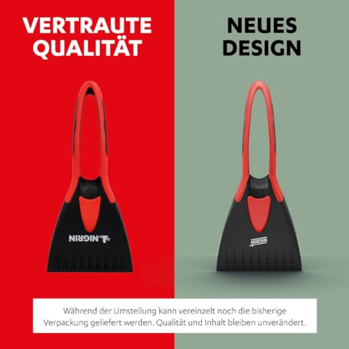 NIGRIN 2K IJskrabber zwart-rood 3 x 1 stuk - Voordeelverpakking – foto 3