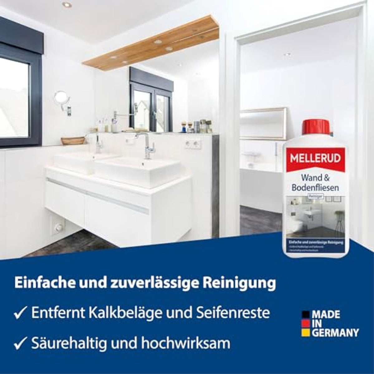 Mellerud Wand- en vloertegelreiniger 1,0 l – Mellerud