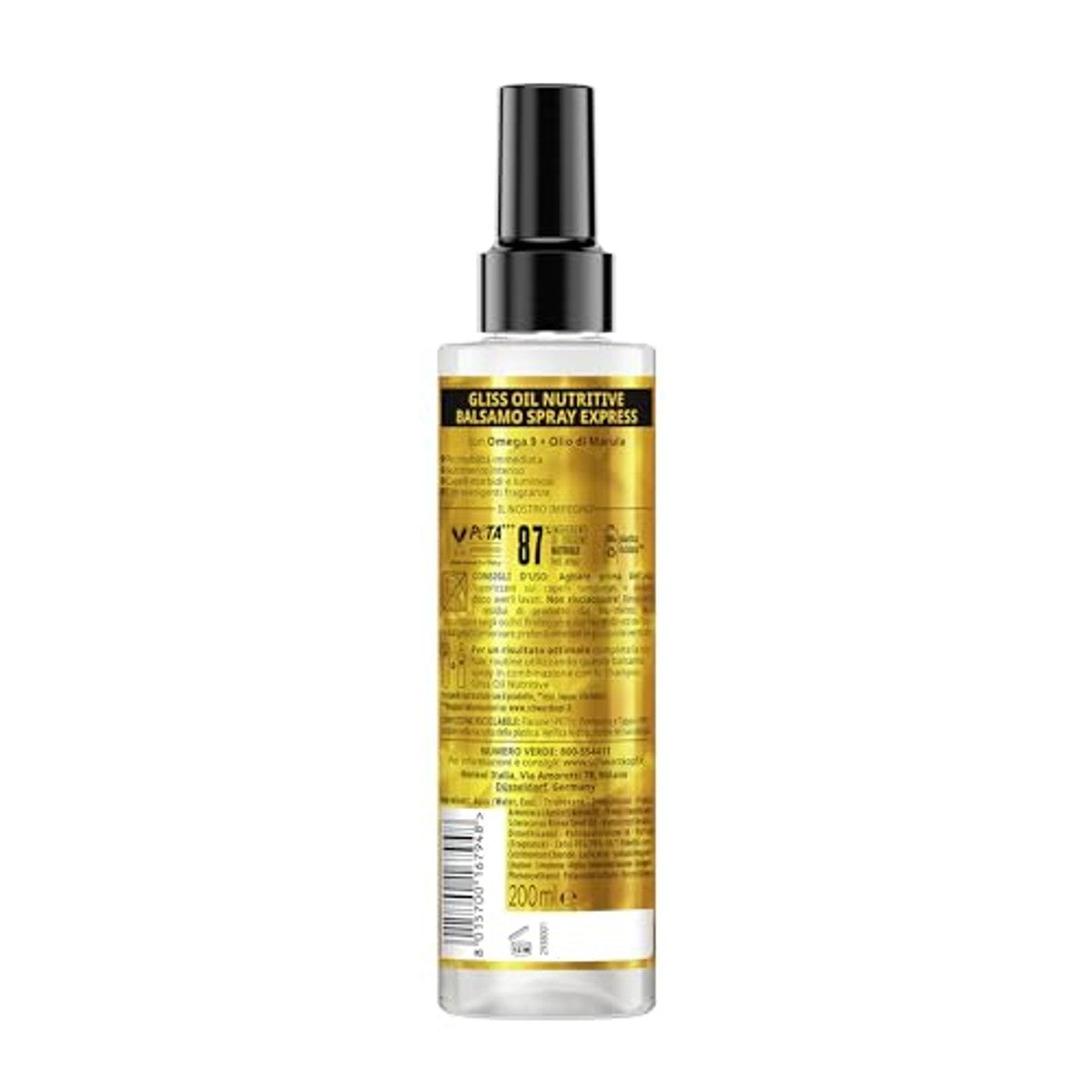 Schwarzkopf Gliss Oil Nutritive Conditioner Spray Express 6 x 200 ml - Voordeelverpakking