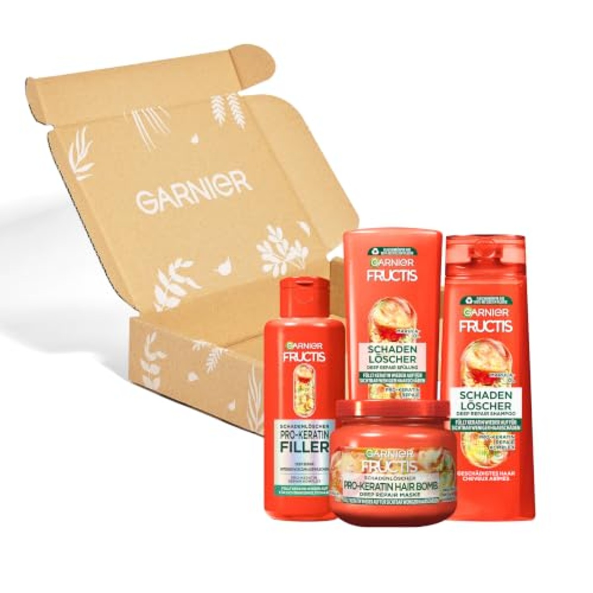 Garnier Fructis Haarverzorgingsset beschadigd haar, 4-delig - 6-pack