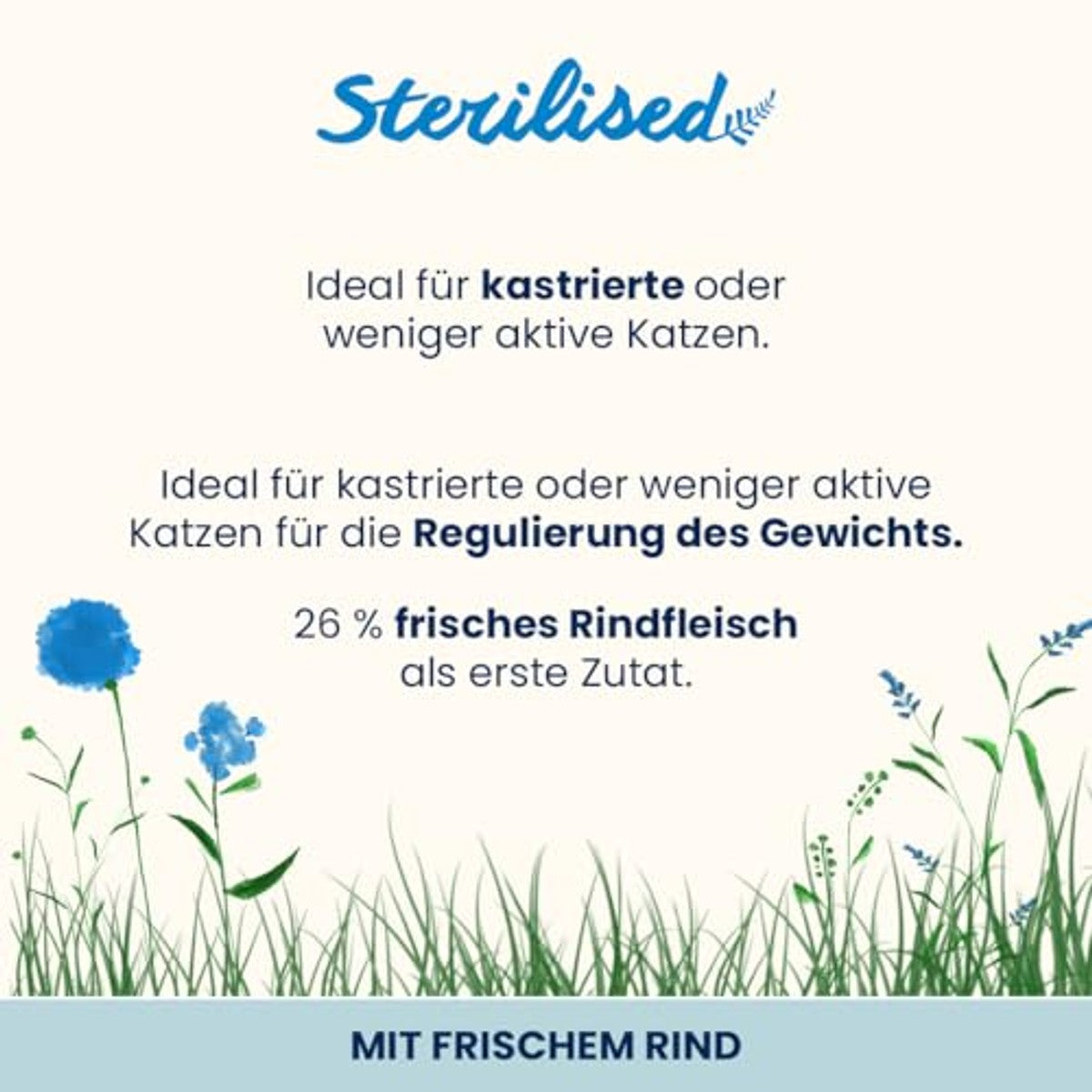 Almo Nature Sterilised Droogvoer voor gesteriliseerde katten met vers rundvlees, met laag magnesiumgehalte en vezels voor gewichtsbeheersing, zak van 2 kg – almo nature