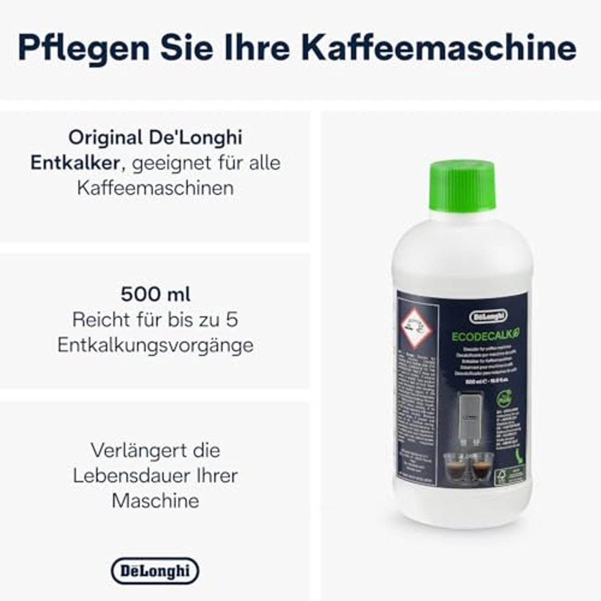 De'Longhi EcoDecalk Ontkalker 500 ml – De'Longhi