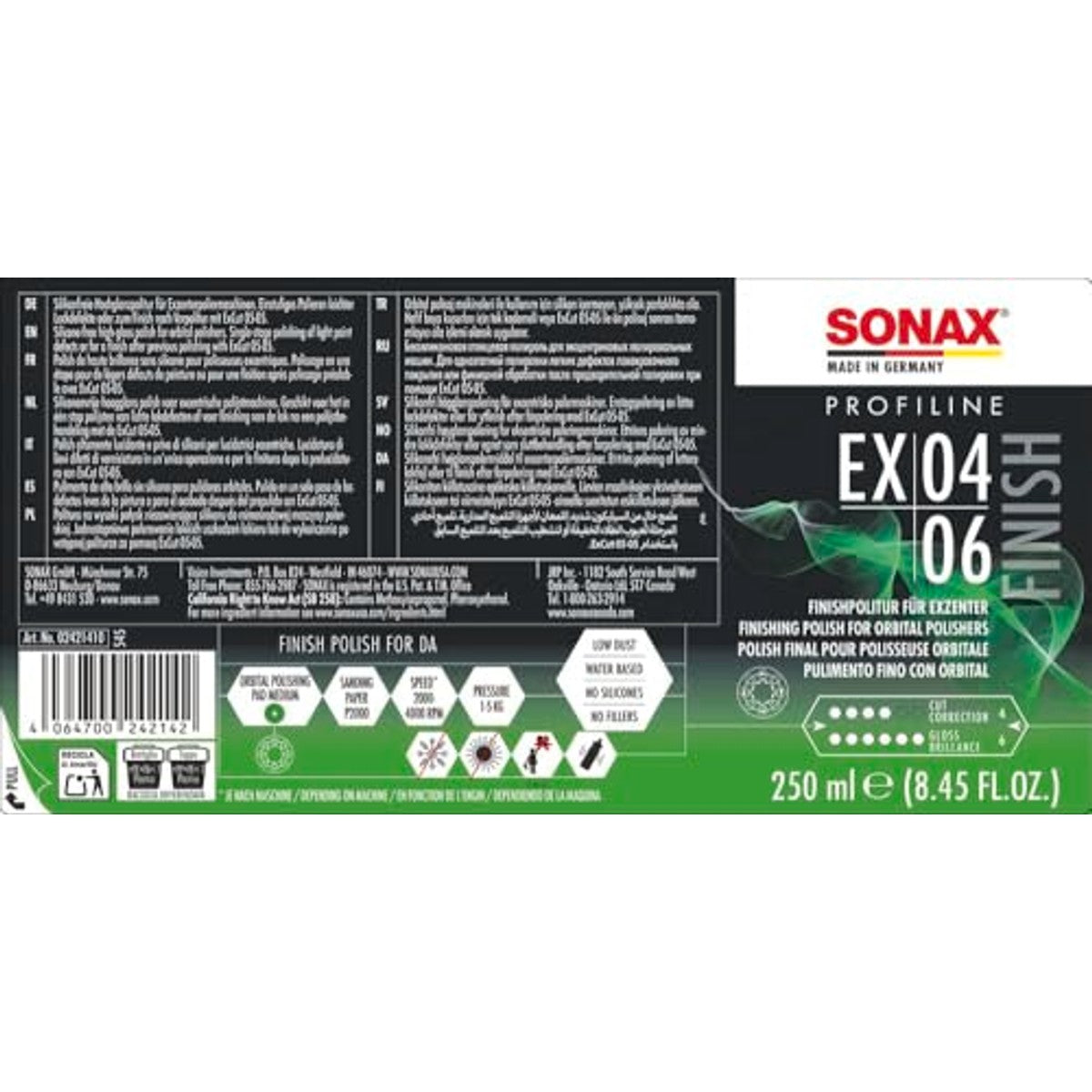 SONAX ProfiLine EX 04/06 6 x 250 ml - Voordeelverpakking