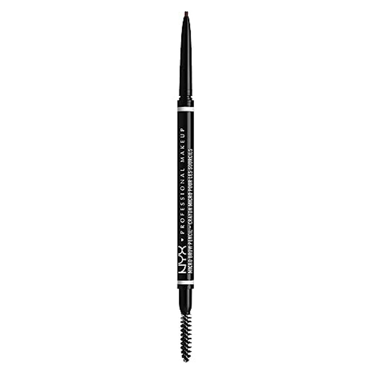 NYX Professional Makeup Wenkbrauwstift dubbelpak, Micro Brow Pencil, dubbelzijdig met uitdraaibare wenkbrauwstift en borsteltje, waterbestendig, wenkbrauwpotlood, veganistische formule, kleur: 07 – NYX PROFESSIONAL MAKEUP