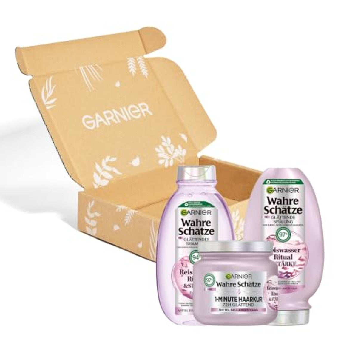 Garnier Wahre Schätze Rijstwater Set 250 ml + 200 ml + 6 x 340 ml - Voordeelverpakking