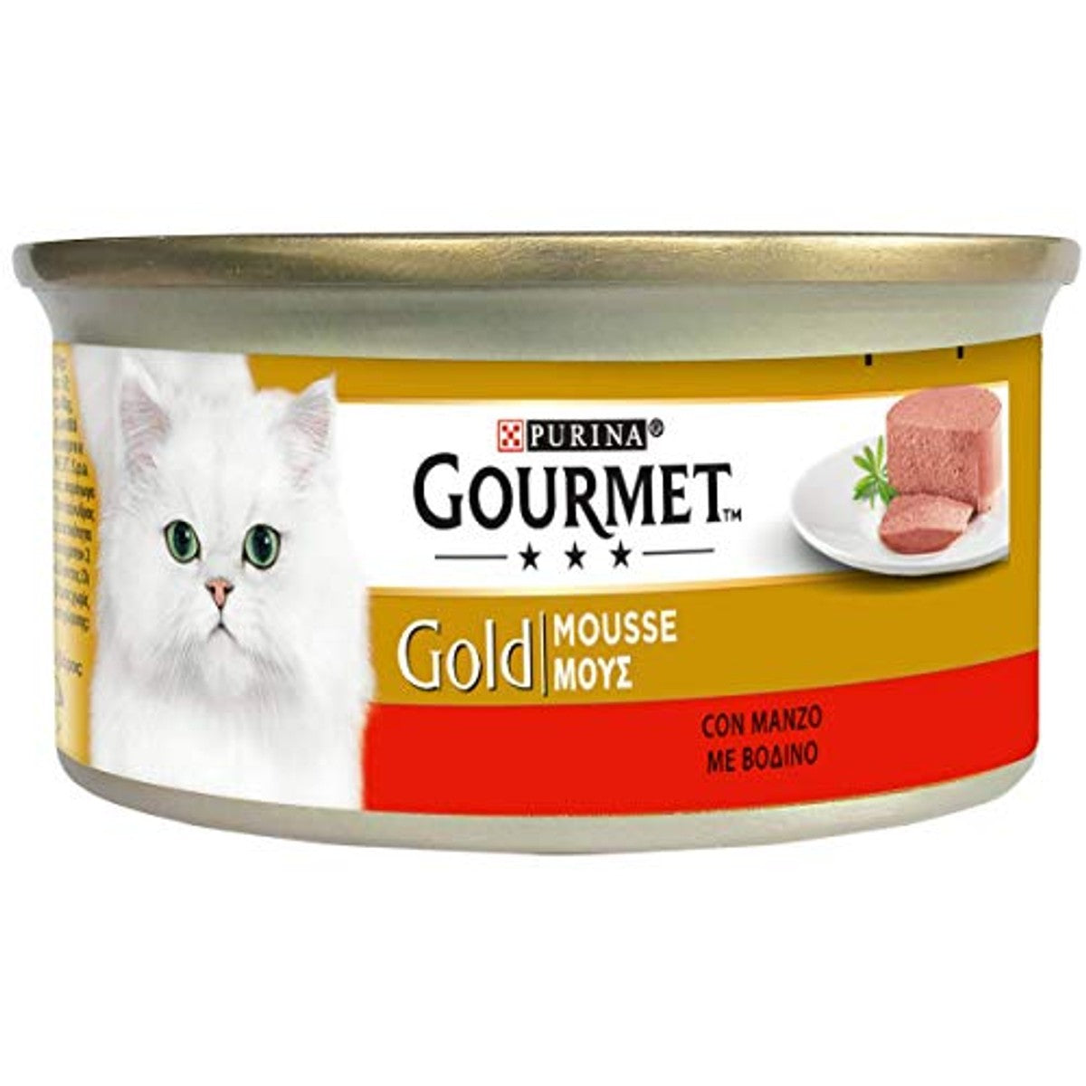 Gourmet Gold natvoer kattenvoer rundvlees 24 x 85 g - 3-pack
