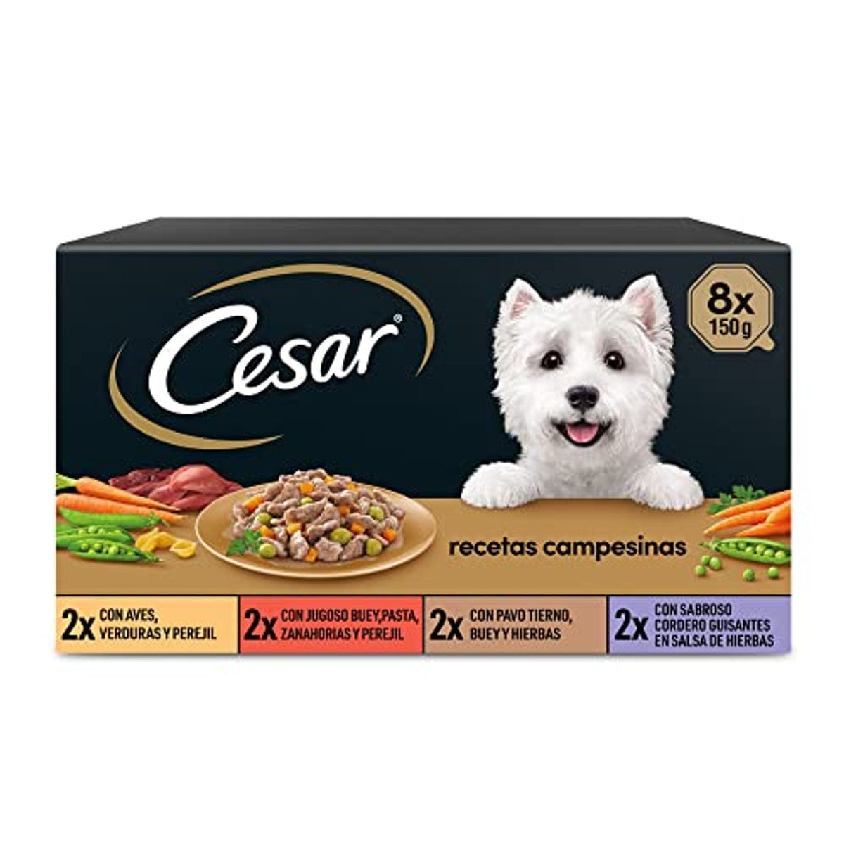 Cesar Boerderrecepten hondenvoer Salsa 3 x 8 x 150 g - 3-pack – foto 3
