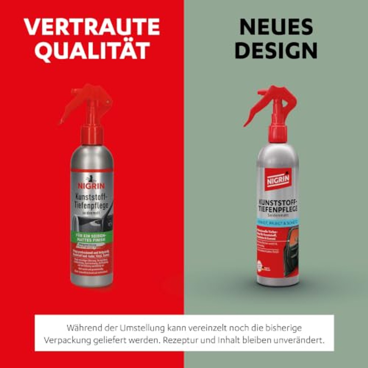 NIGRIN Kunststof Diepteverzorging zijdemat 6 x 300 ml - Voordeelverpakking