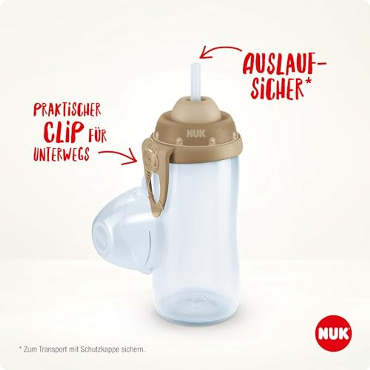 NUK Flexi Cup drinkbeker voor peuters 12+ maanden blauw 6 x 300 ml - Voordeelverpakking