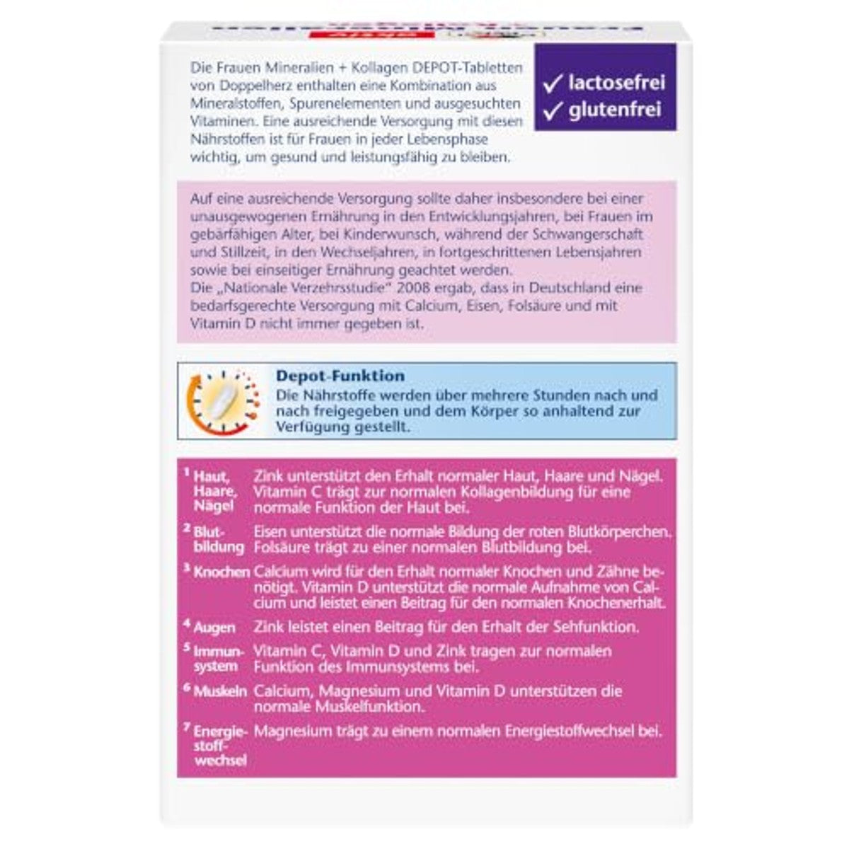 Doppelherz Vrouwen Mineralen + Collageen 30 Tabletten - 6-pack