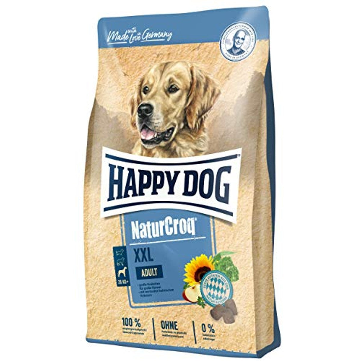 Happy Dog NaturCroq XXL, 15 kg & Premium - NaturCroq lam & rijst, 15 kg – Happy Dog