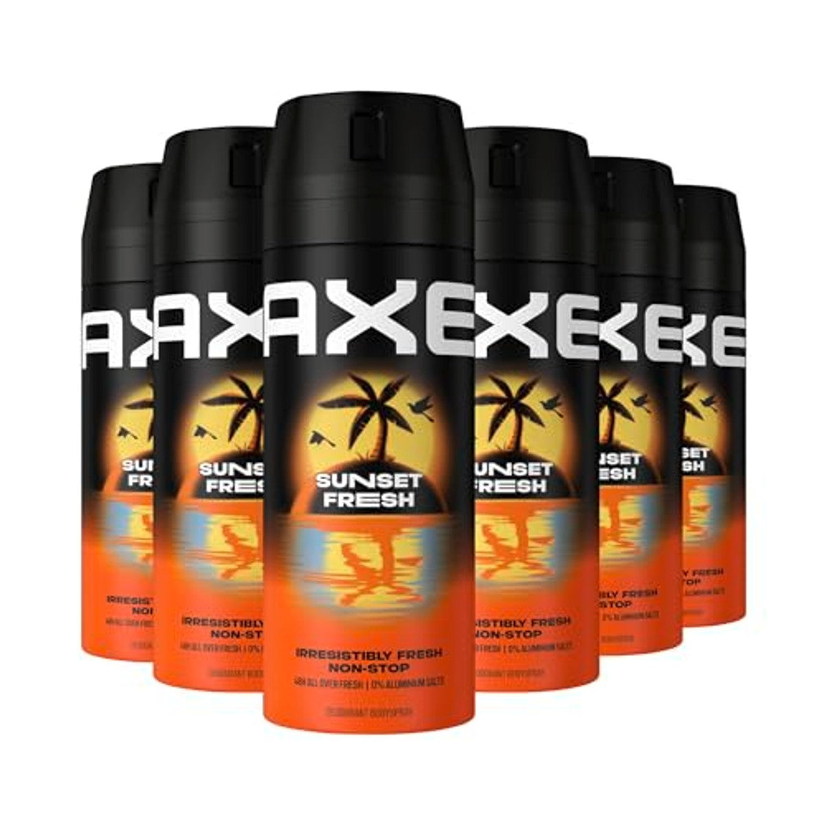 Axe Sunset Fresh Bodyspray zonder aluminiumzouten 6 x 150 ml – Axe