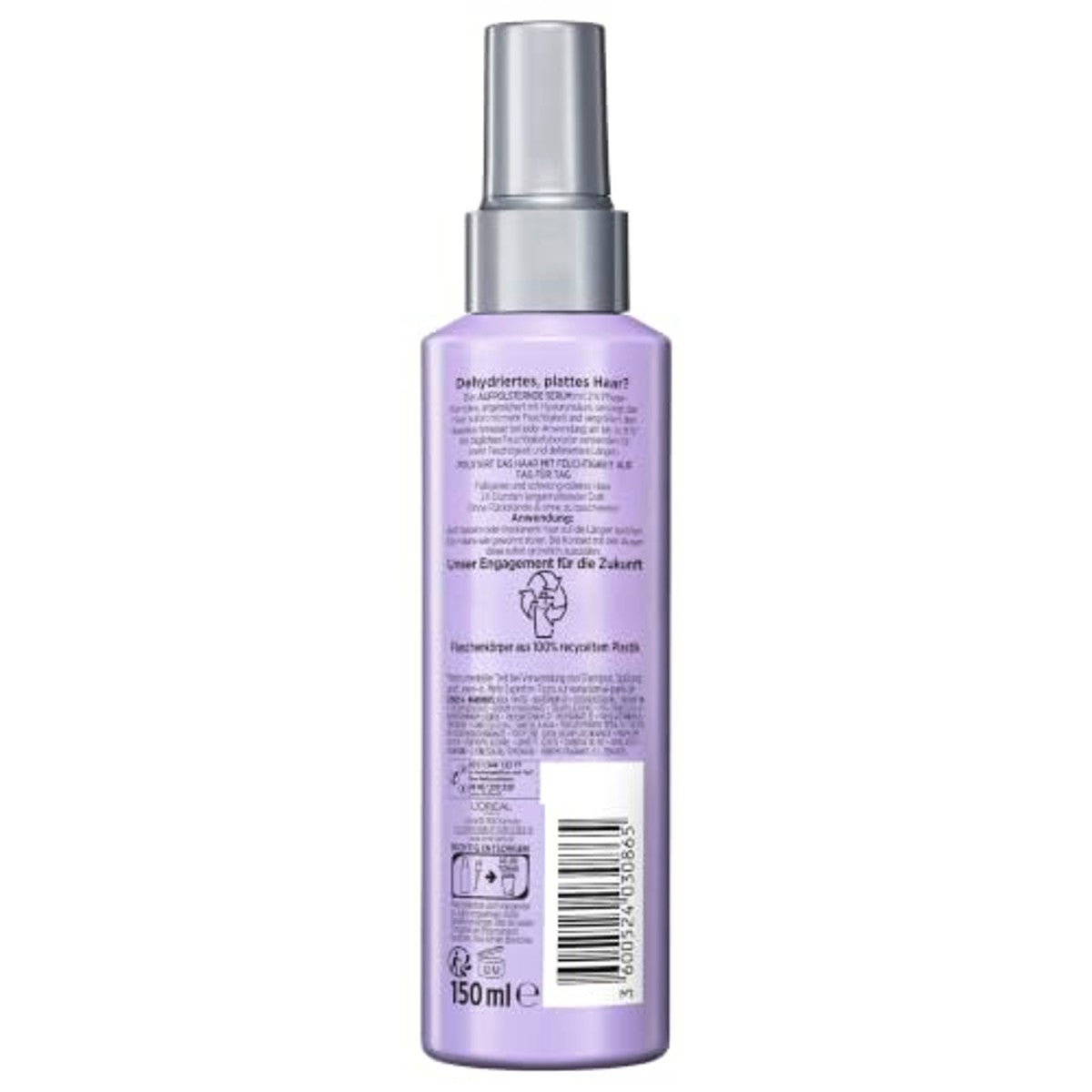 L'Oréal Paris Elvital Hydra Hyaluronic Hydraterende Spray 3 x 150 ml - Voordeelverpakking