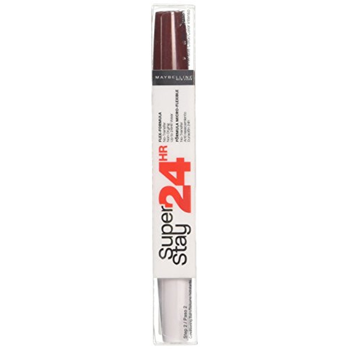 L'Oréal Paris Maybelline New York Lippenstift, Super Stay 24H, vloeibaar en duurzaam, nr. 585 Burgundy, 5 g (verpakking van 2) – L'Oréal Paris