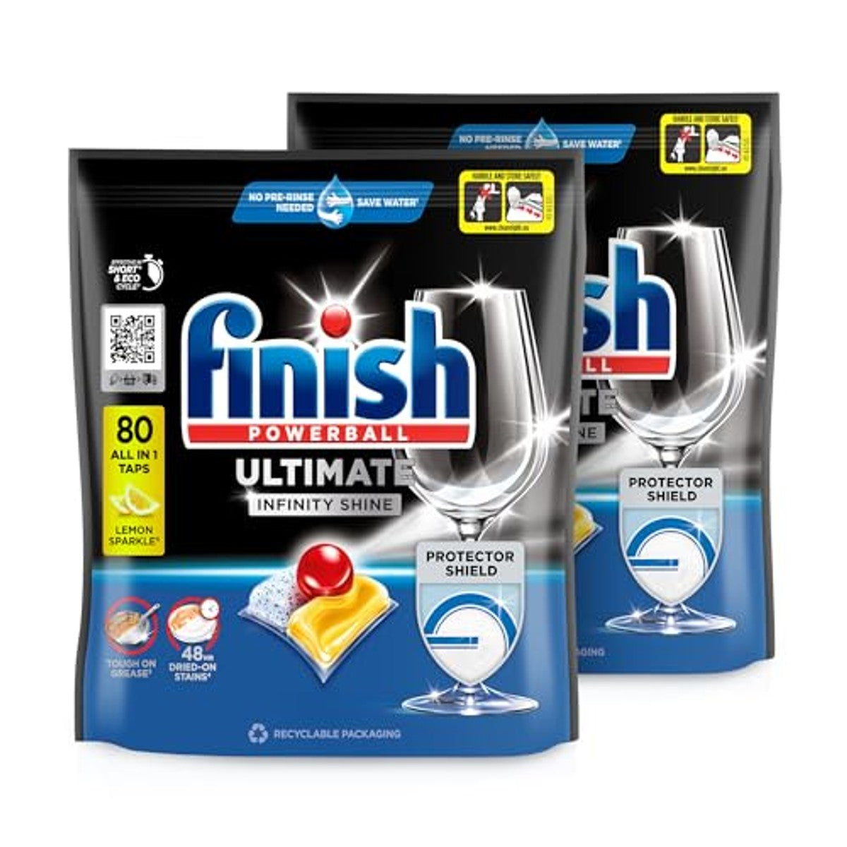 Finish Ultimate Infinity Shine vaatwastabletten Gigapack 2 x 80 tabs – foto 3