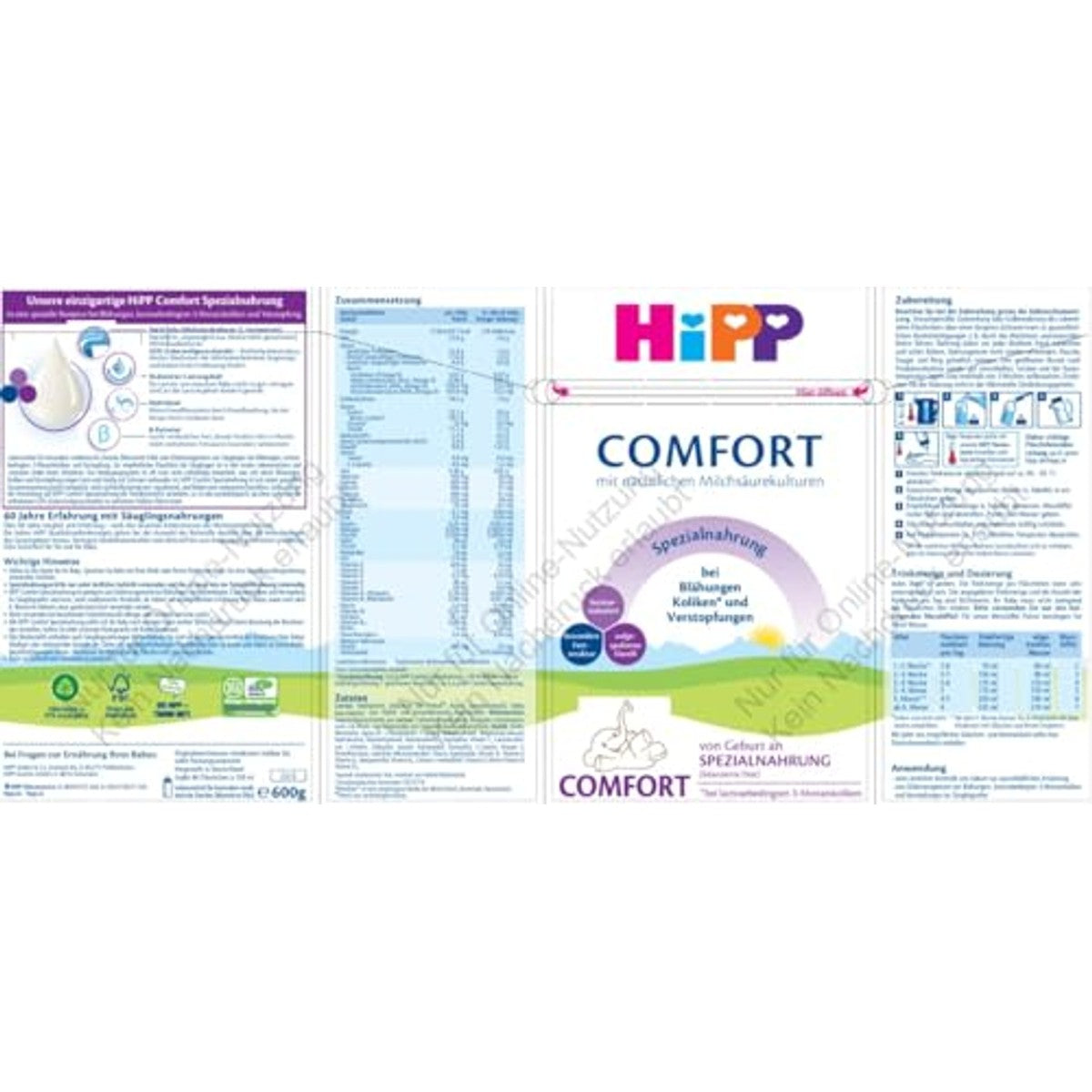 HiPP Comfort speciale voeding 4 x 600 g – HiPP
