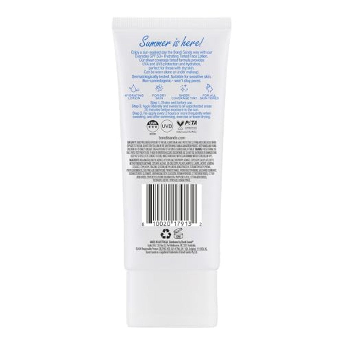 Bondi Sands Everyday Lotion Tinted SPF 50+ 3 x 75 ml - Voordeelverpakking