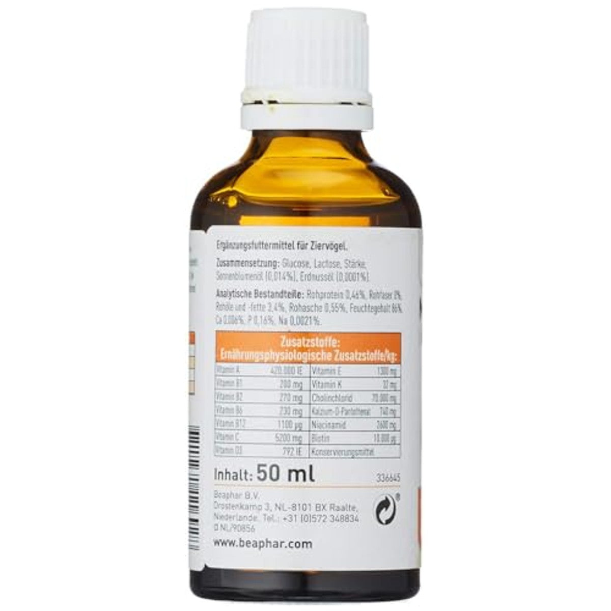 Beaphar Multi Vitaminencomplex voedingssupplement vogel 50 ml - 6-pack