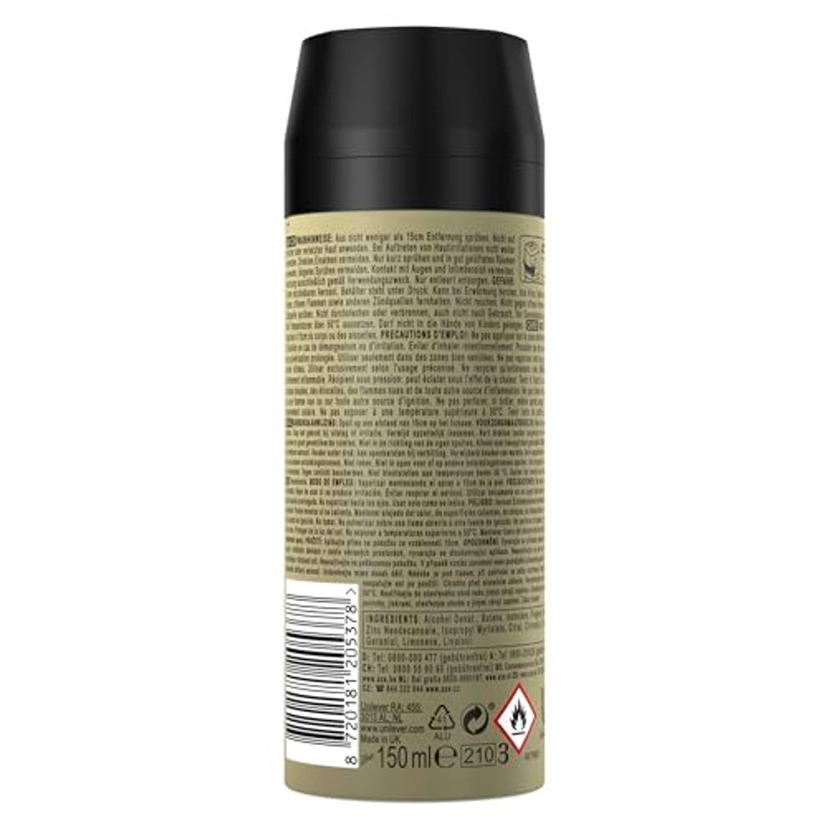 Axe Bodyspray Gold Caramel Billionaire 6 x 150 ml - Voordeelverpakking