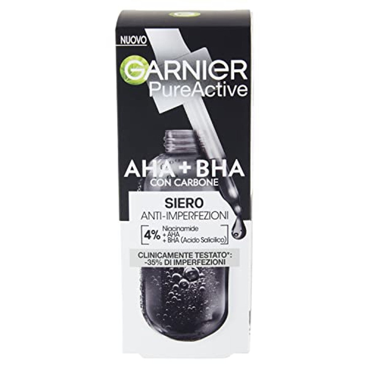 Garnier PureActive Serum tegen onzuiverheden, HA + BHA 3 x 30 ml - Voordeelverpakking
