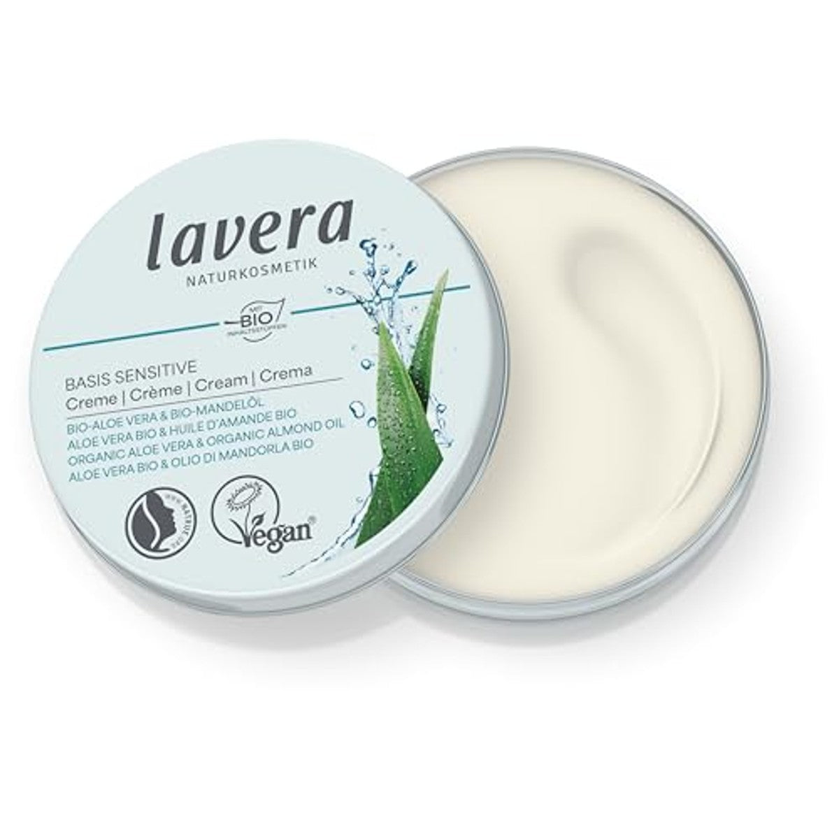 lavera Basis Sensitive Crème 6 x 150 g - Voordeelverpakking – foto 3