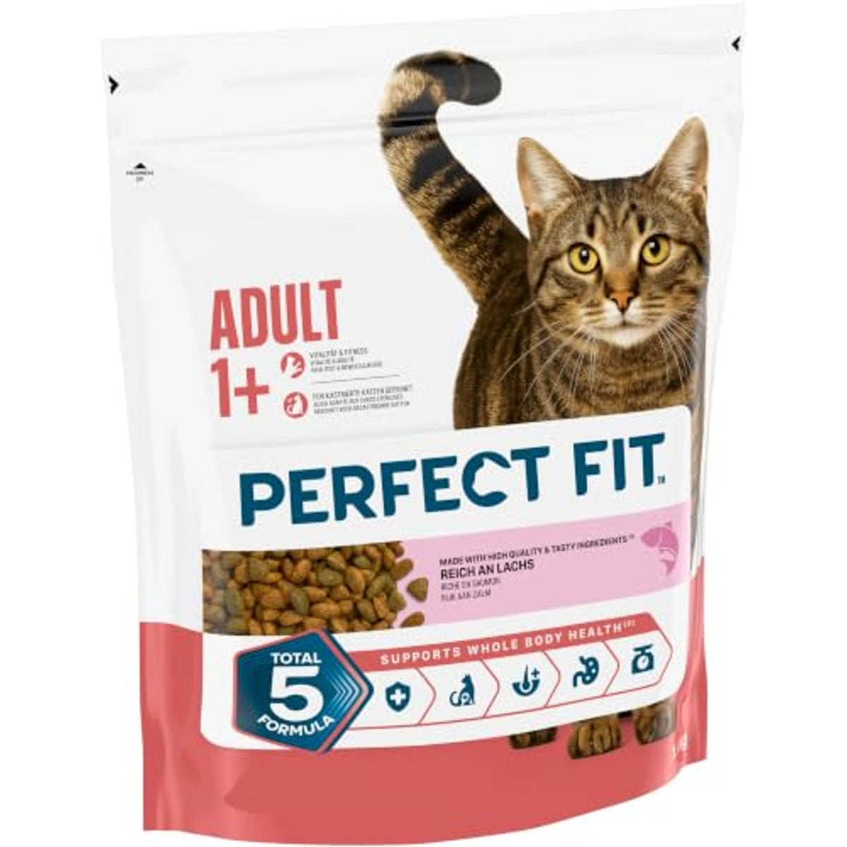 PERFECT FIT™ Kattenzak Adult 1+ met zalm 5 x 1,4 kg – Perfect Fit