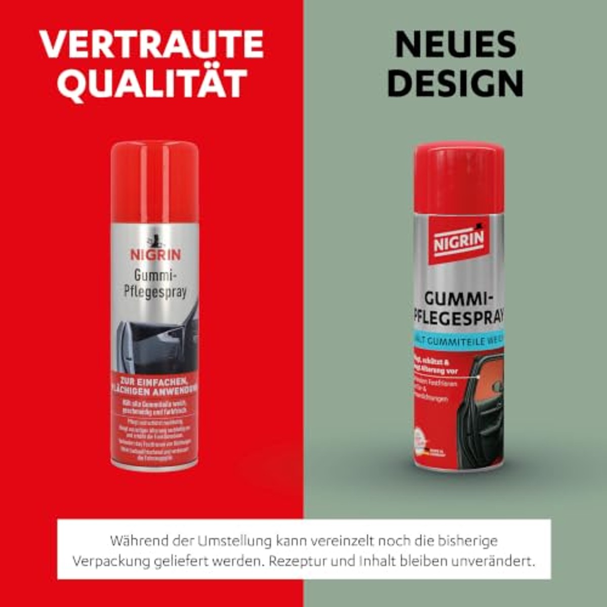 NIGRIN 74056 rubber-onderhoudsspray 6 x 300 ml - Voordeelverpakking