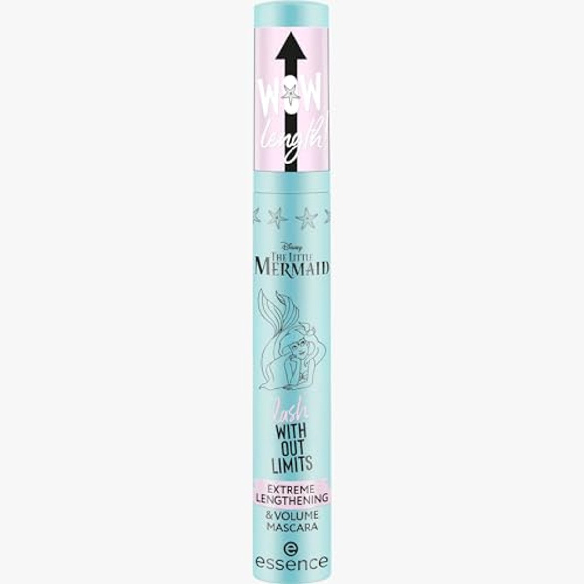 essence Disney THE LITTLE MERMAID lash WITHOUT LIMITS EXTREME Nr. 01 13ml | Verlengende en volumineuze mascara voor extra lange, expressieve wimpers – Essence Cosmetics