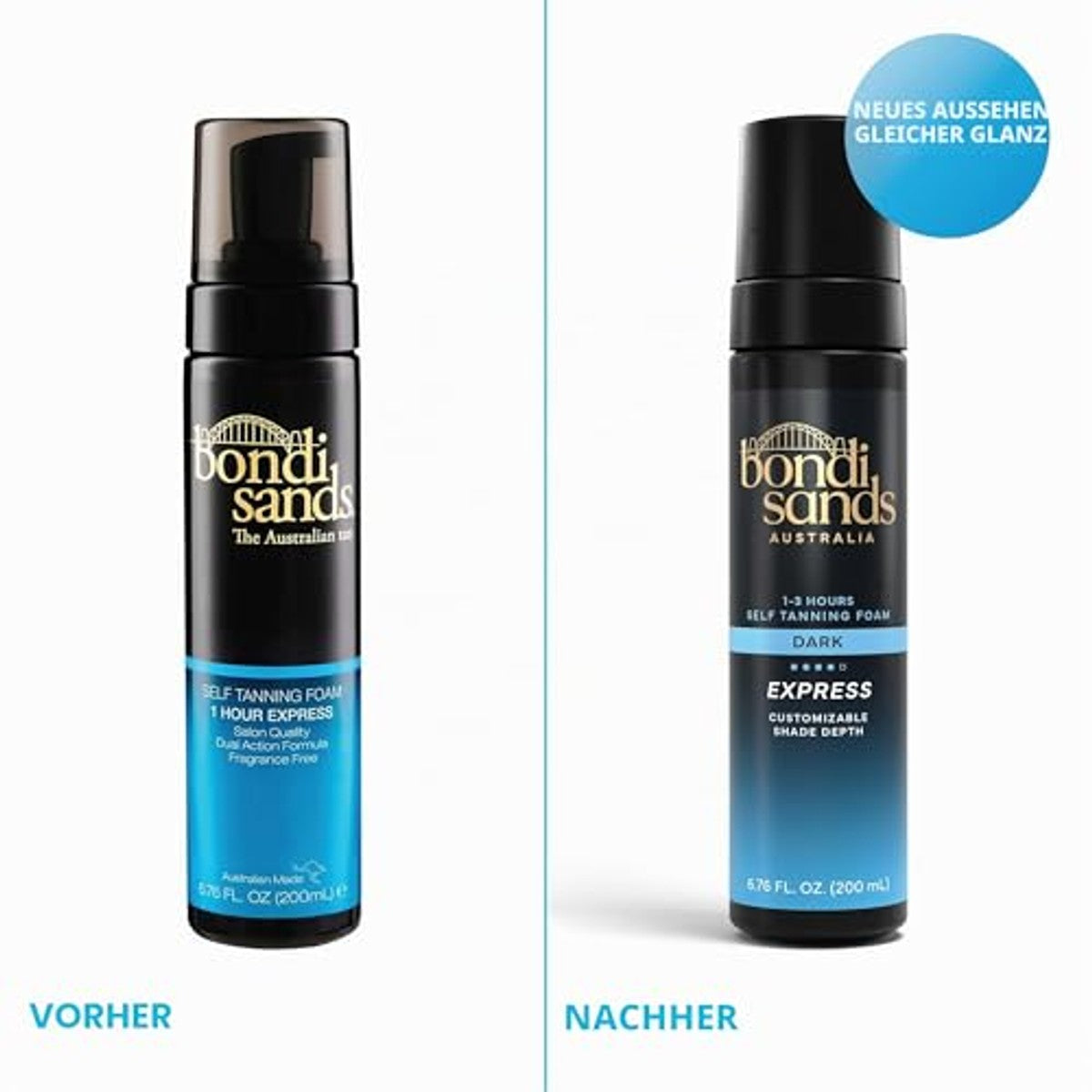 Bondi Sands Zelfbruiningsschuim 1 Hour Express 3 x 200 ml - Voordeelverpakking