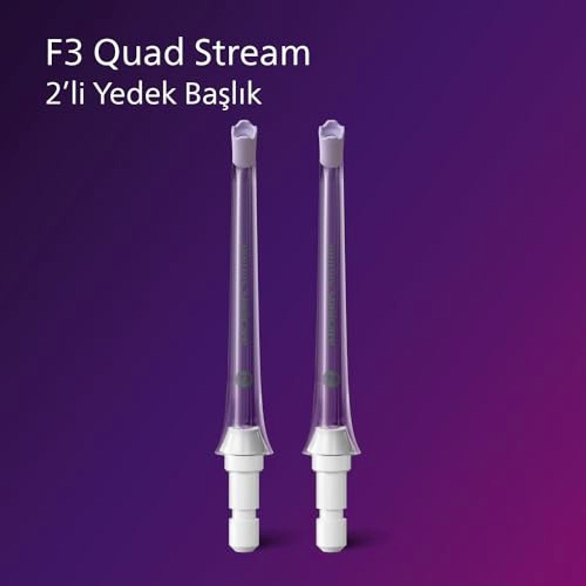 Philips Sonicare Quad Stream F3 Monddouche Mondstukken Wit 2 stuks - 6-pack – foto 3