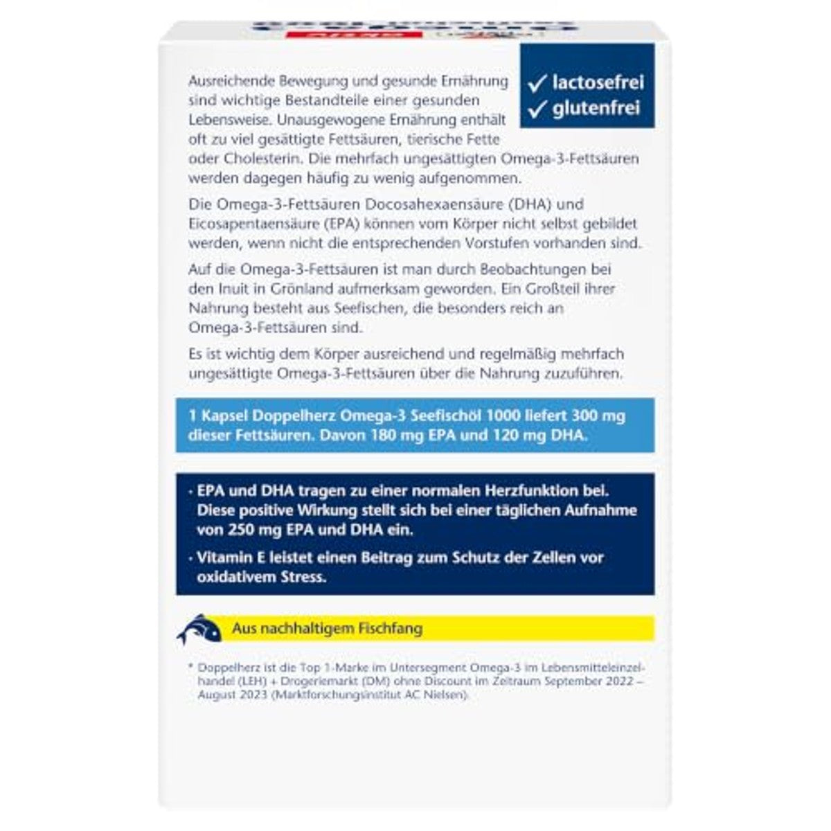 Doppelherz Zeevisolie Omega-3 1000 80 capsules - 3-pack