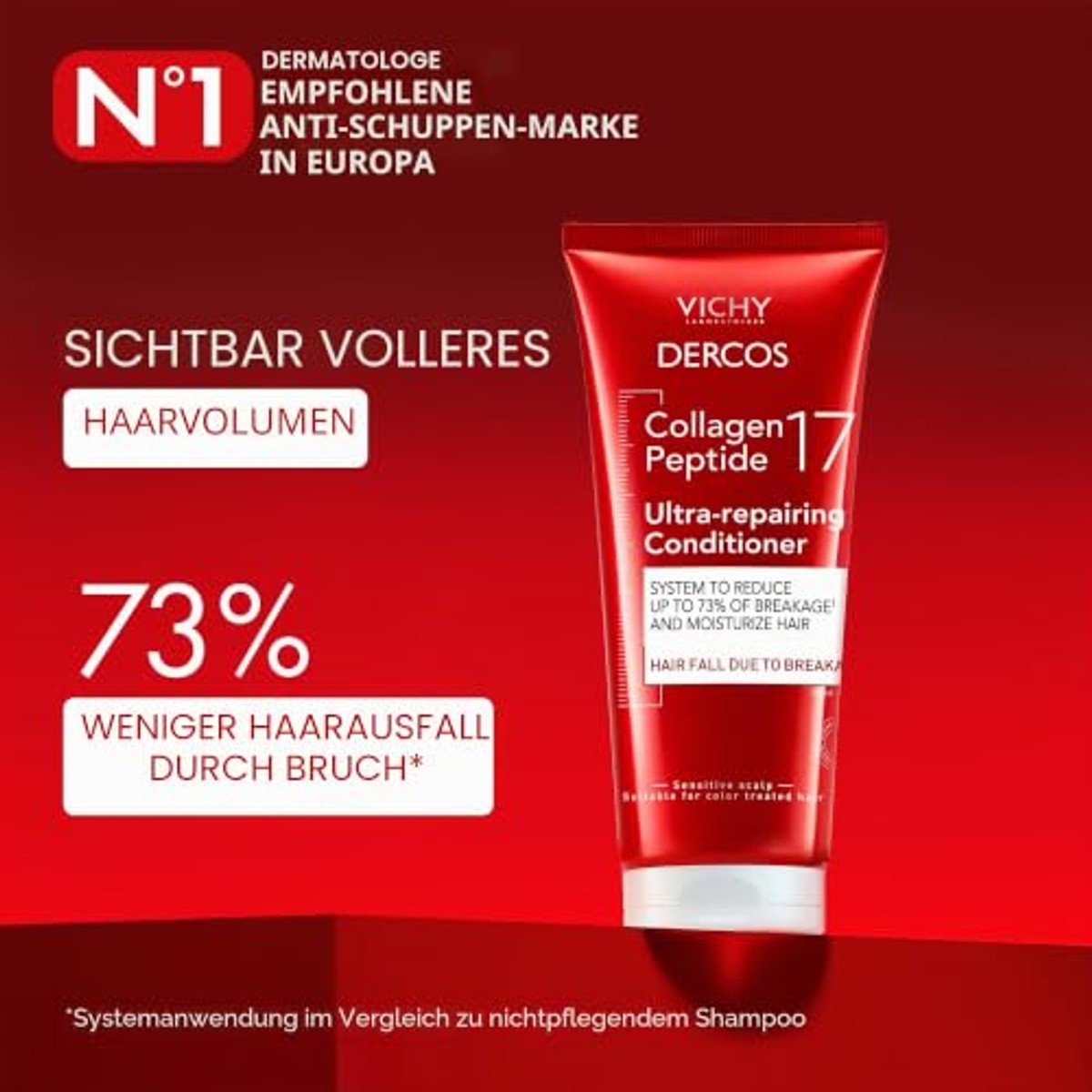 Vichy Dercos Collageen Repair Conditioner 200 ml - 6-pack