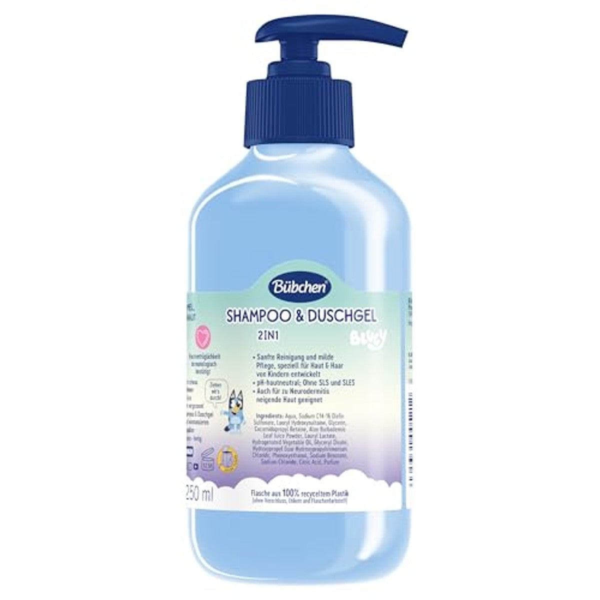 Bübchen Shampoo & douchegel Bluey 250 ml (verpakking van 5) – Bübchen