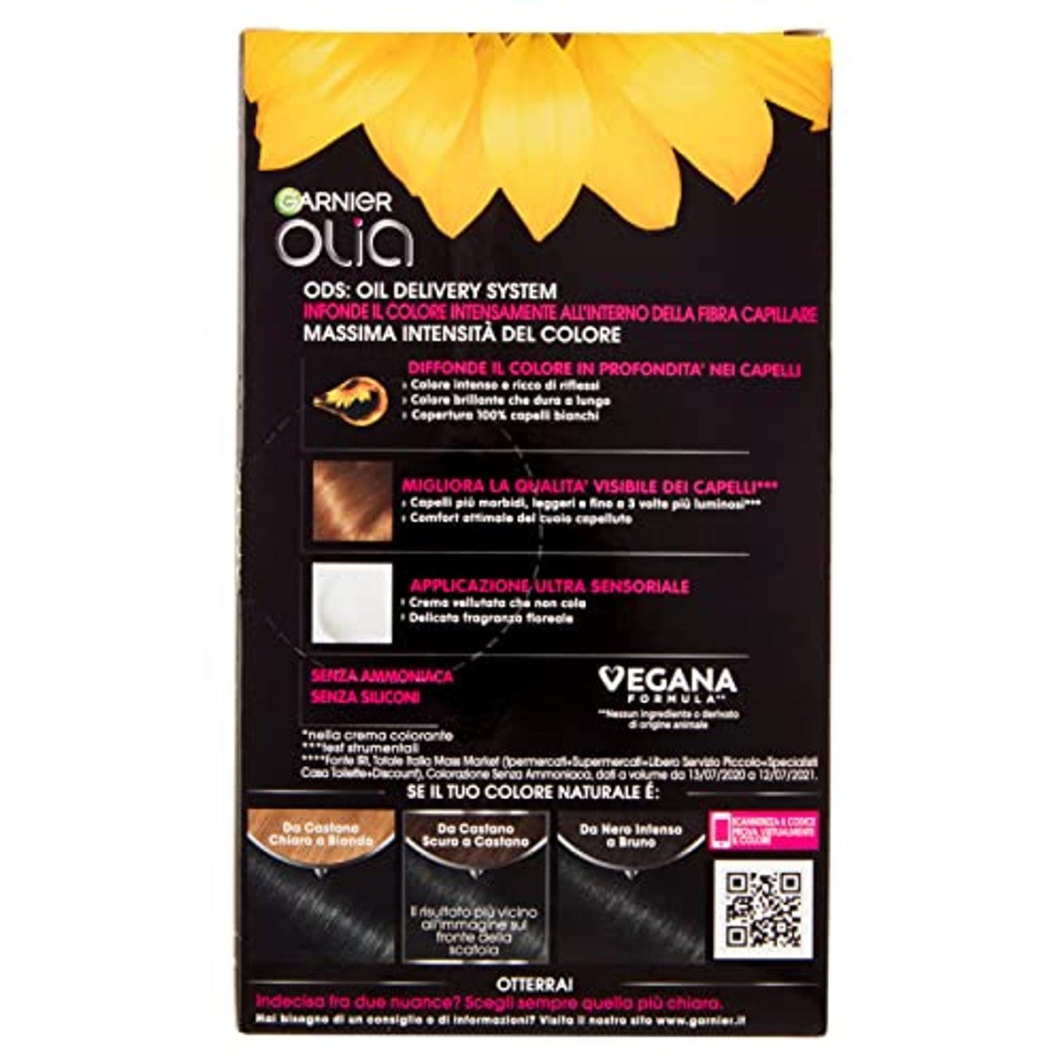 Garnier Olia Midnight Haarverf Diepzwart 1 x - 6-pack