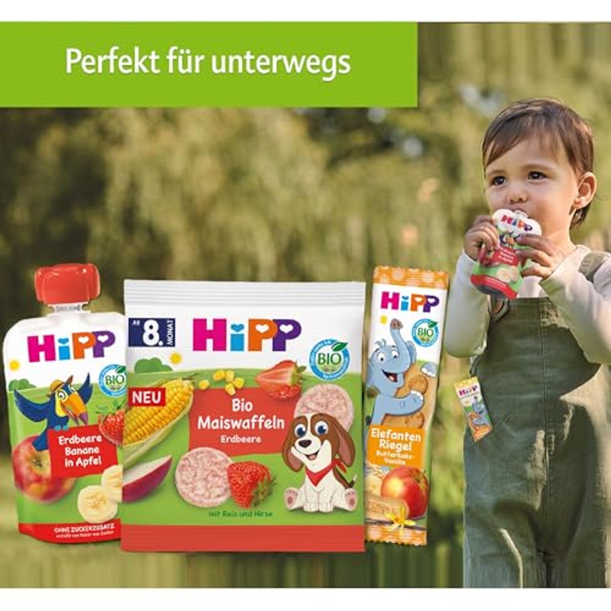 HiPP Biologische perzikbanaan in appel met koekjes 6 x 100 g – HiPP