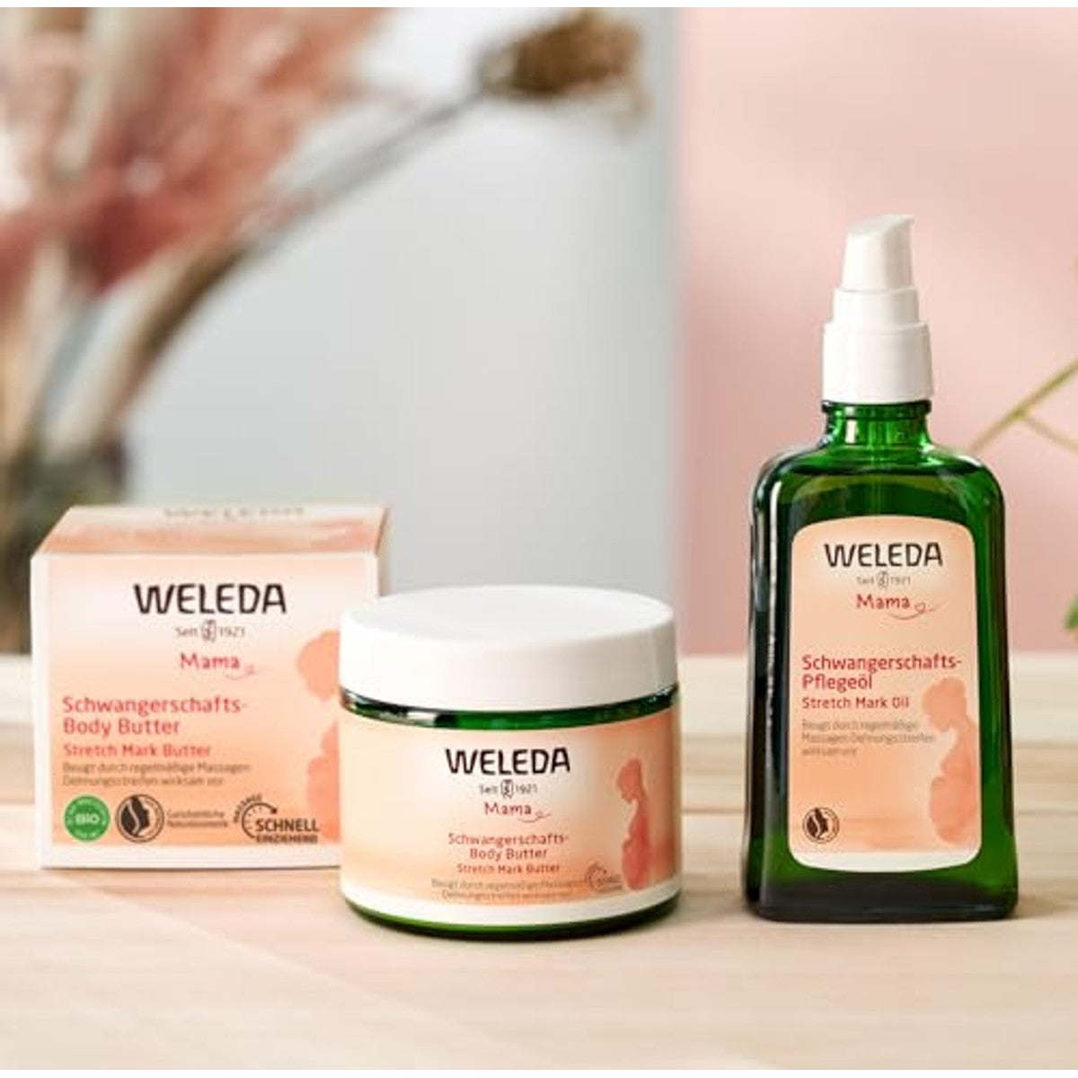 Weleda Bio Mama Zwangerschapsolie & Bodyboter Set