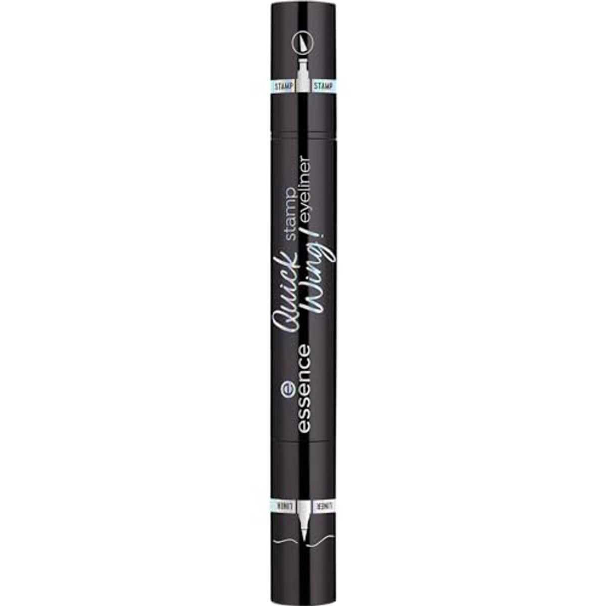 essence Quick Wing stempel eyeliner nr. 01 zwart - 6-pack