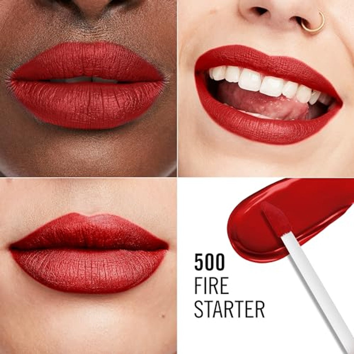 Rimmel London Lasting Mega Mat 500 Fire Starter 7,4 ml - 6 stuks