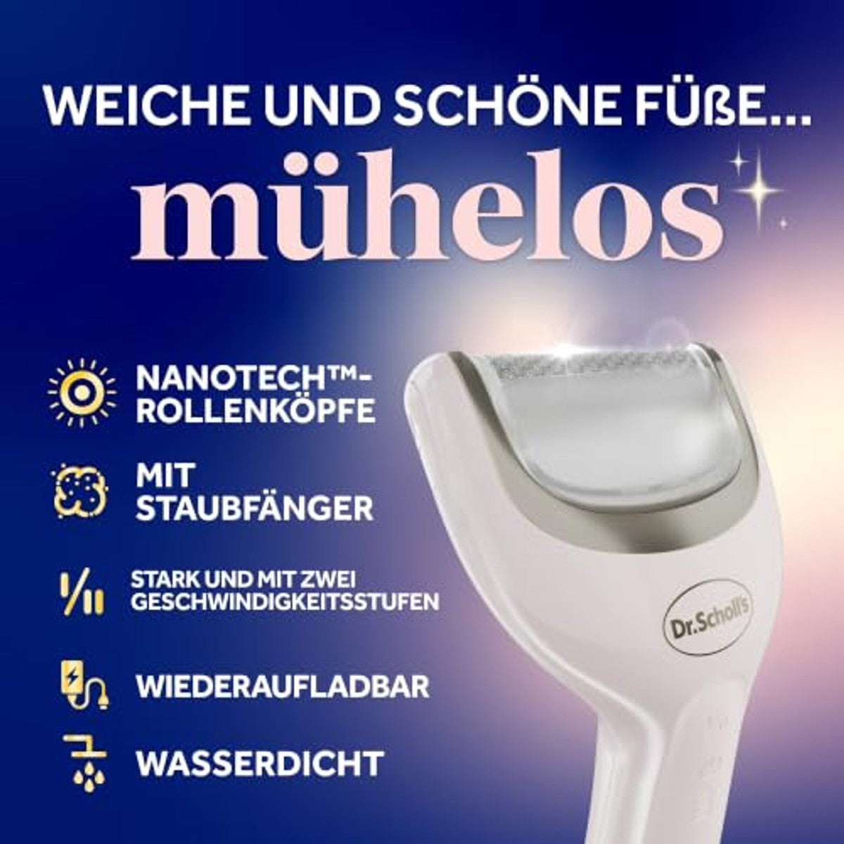Dr. Scholl's Pedi Perfect Luxe eeltverwijderaar met crème 6 x 60 ml - Voordeelverpakking